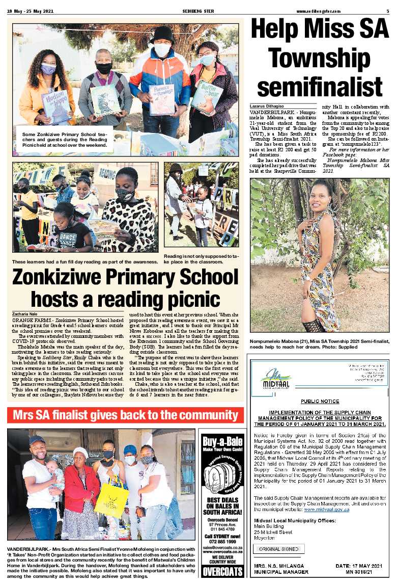 SEDIBENG STER 19 May – 25 May 2021 page 5