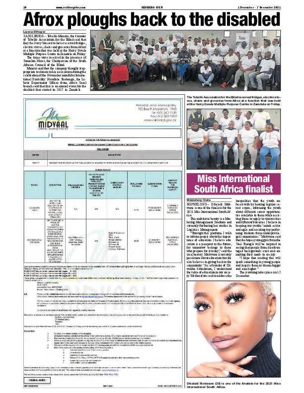 SEDIBENG STER 1 December – 7 December 2021 page 12