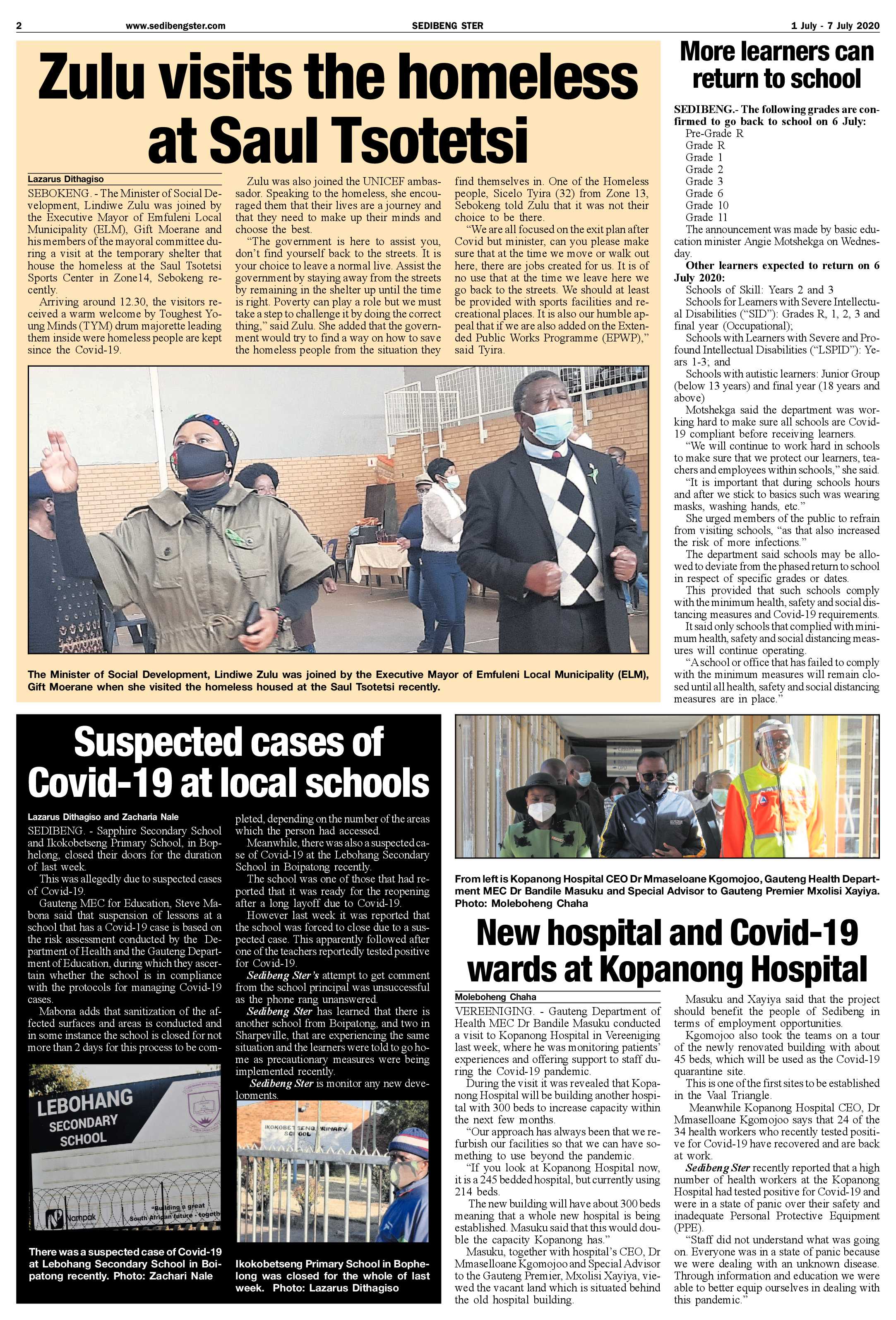 SEDIBENG STER 1 JULY – 7 JULY 2020 page 2