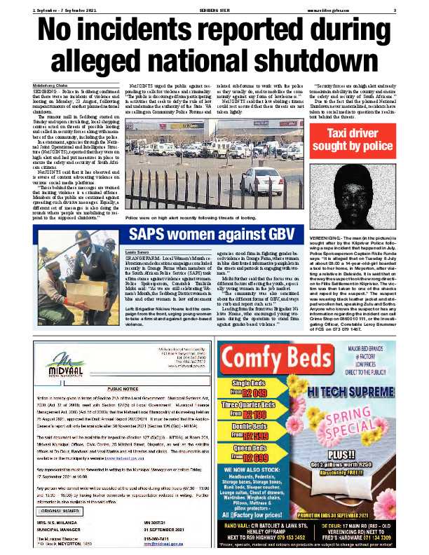 SEDIBENG STER 1 September – 7 September 2021 page 3