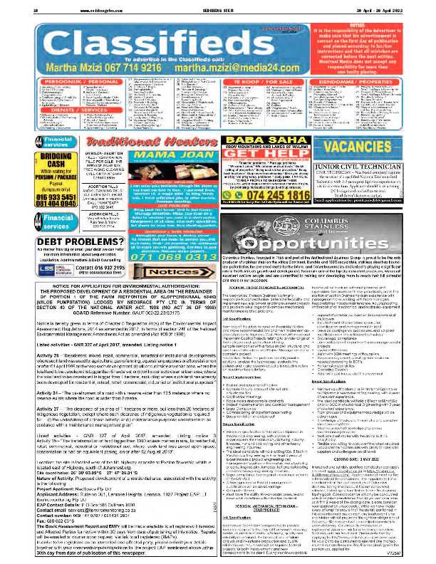 SEDIBENG STER 20 April – 26 April 2022 page 10