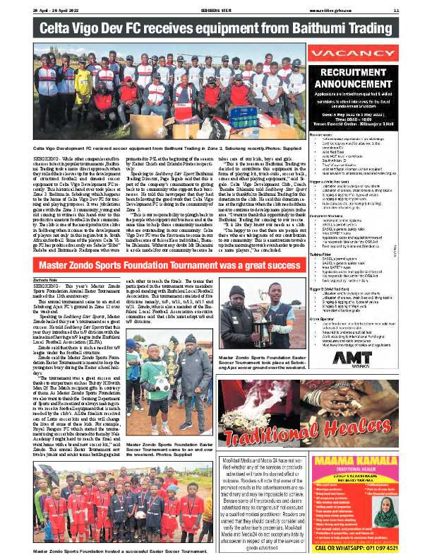 SEDIBENG STER 20 April – 26 April 2022 page 11