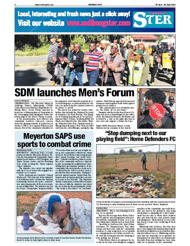 SEDIBENG STER 20 April – 26 April 2022 page 2