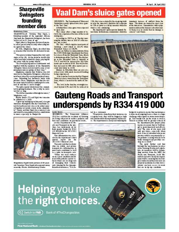 SEDIBENG STER 20 April – 26 April 2022 page 4