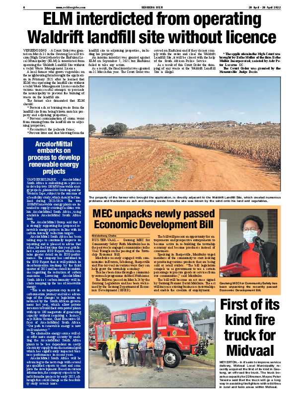 SEDIBENG STER 20 April – 26 April 2022 page 6