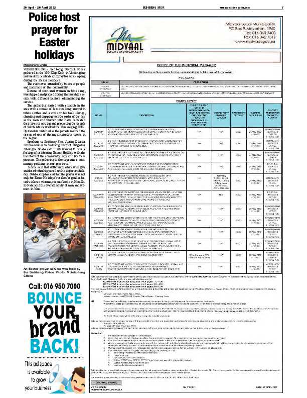 SEDIBENG STER 20 April – 26 April 2022 page 7
