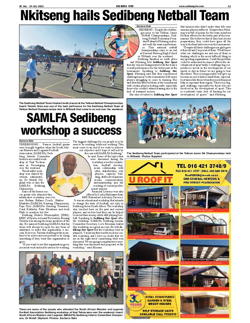 SEDIBENG STER 20 July – 26 July 2022 page 11