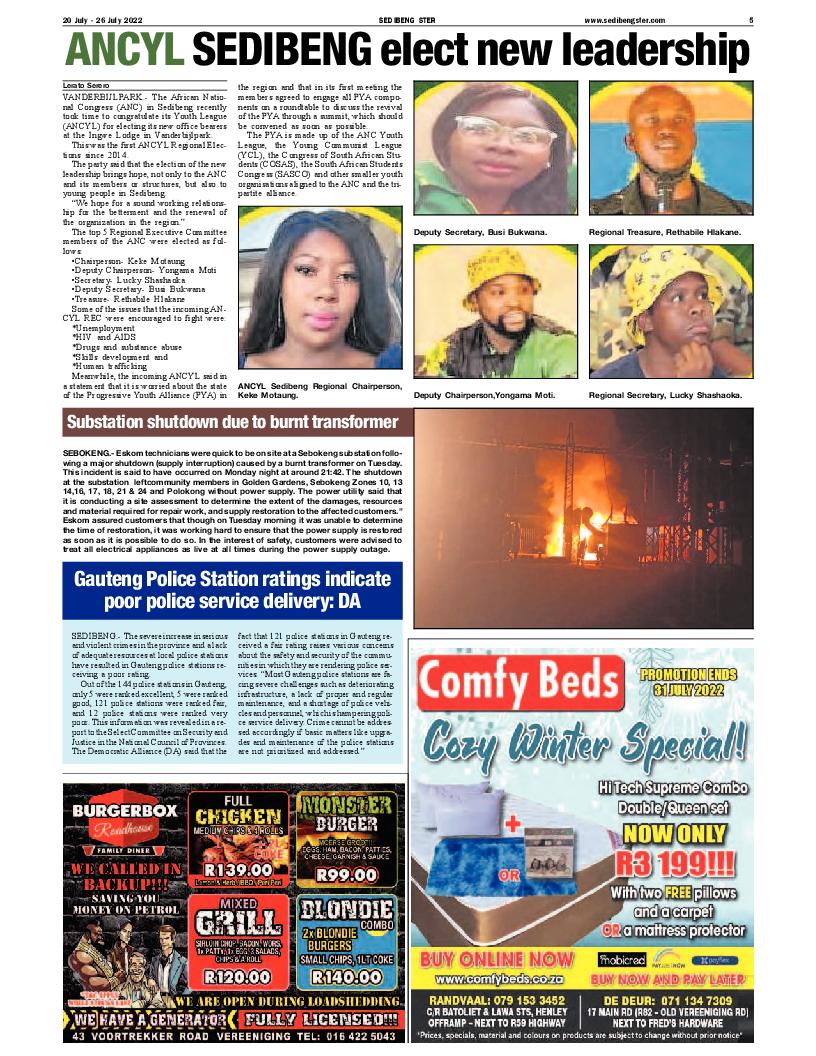 SEDIBENG STER 20 July – 26 July 2022 page 5