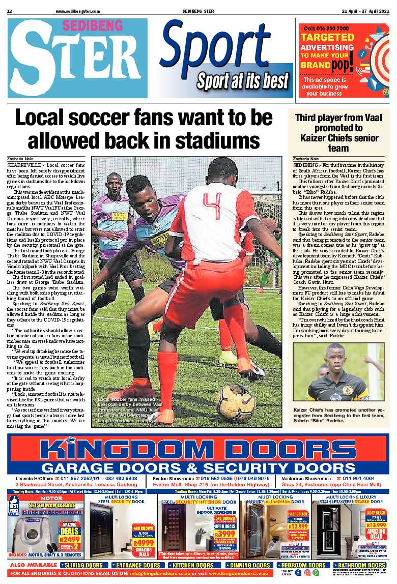 SEDIBENG STER 21 April – 27 April 2021 page 12