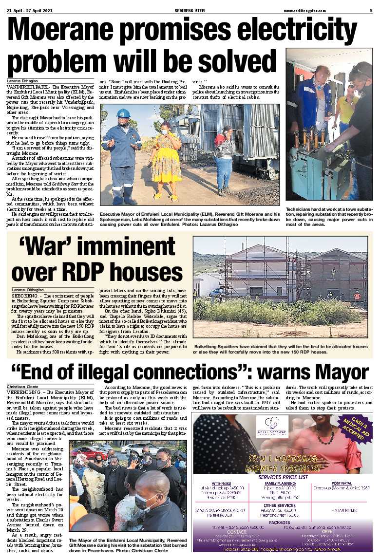 SEDIBENG STER 21 April – 27 April 2021 page 5
