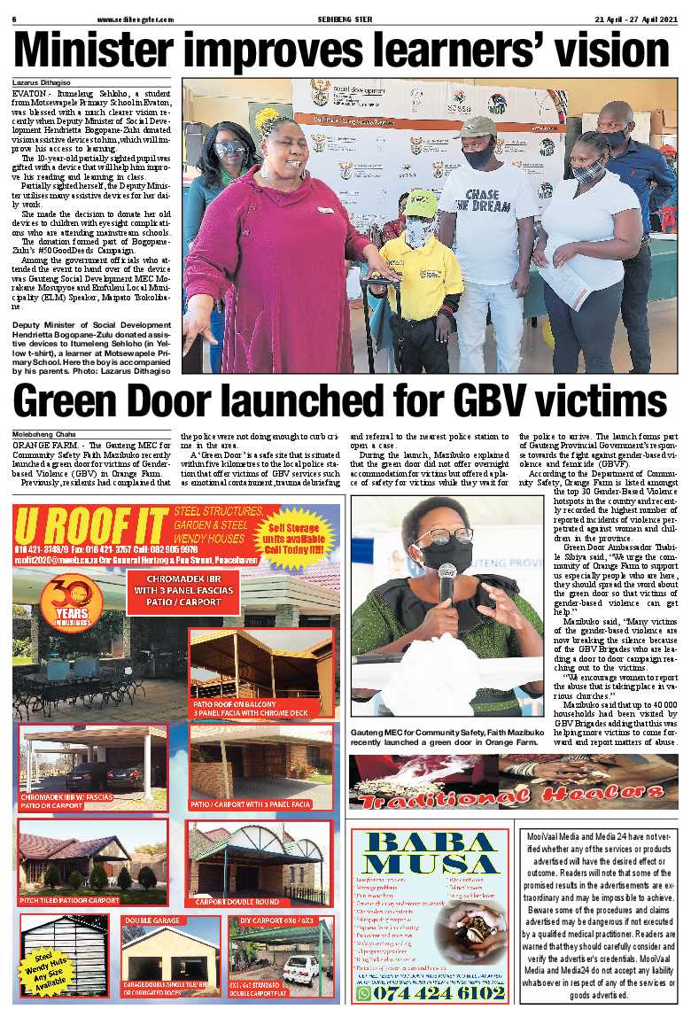 SEDIBENG STER 21 April – 27 April 2021 page 6