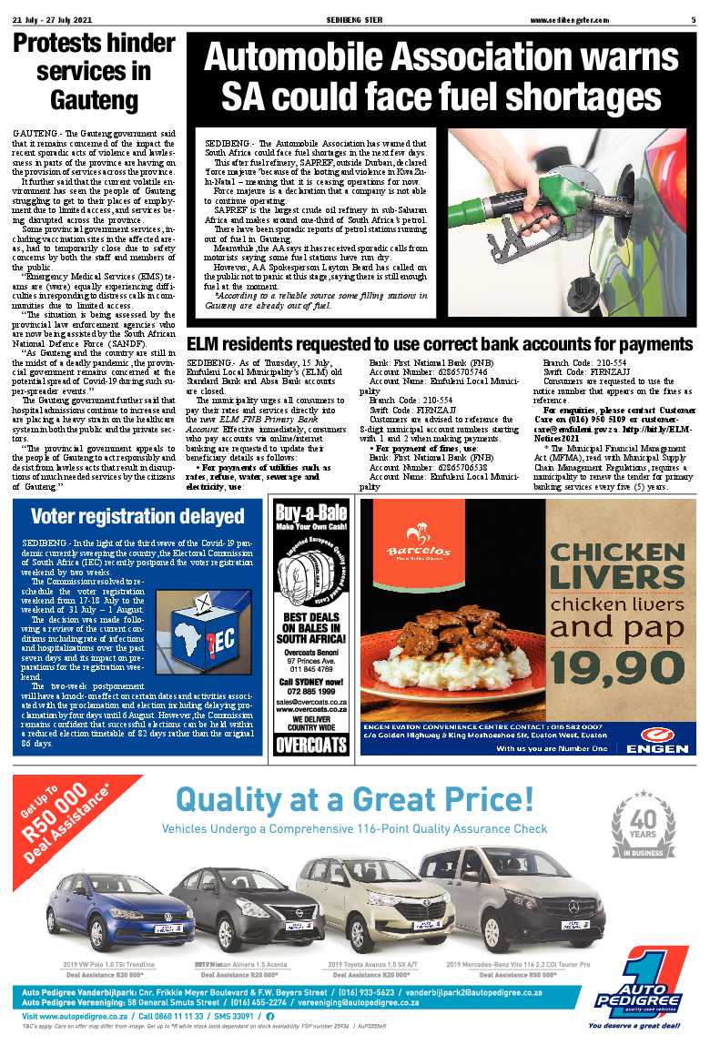SEDIBENG STER 21 July – 27 July 2021 page 5