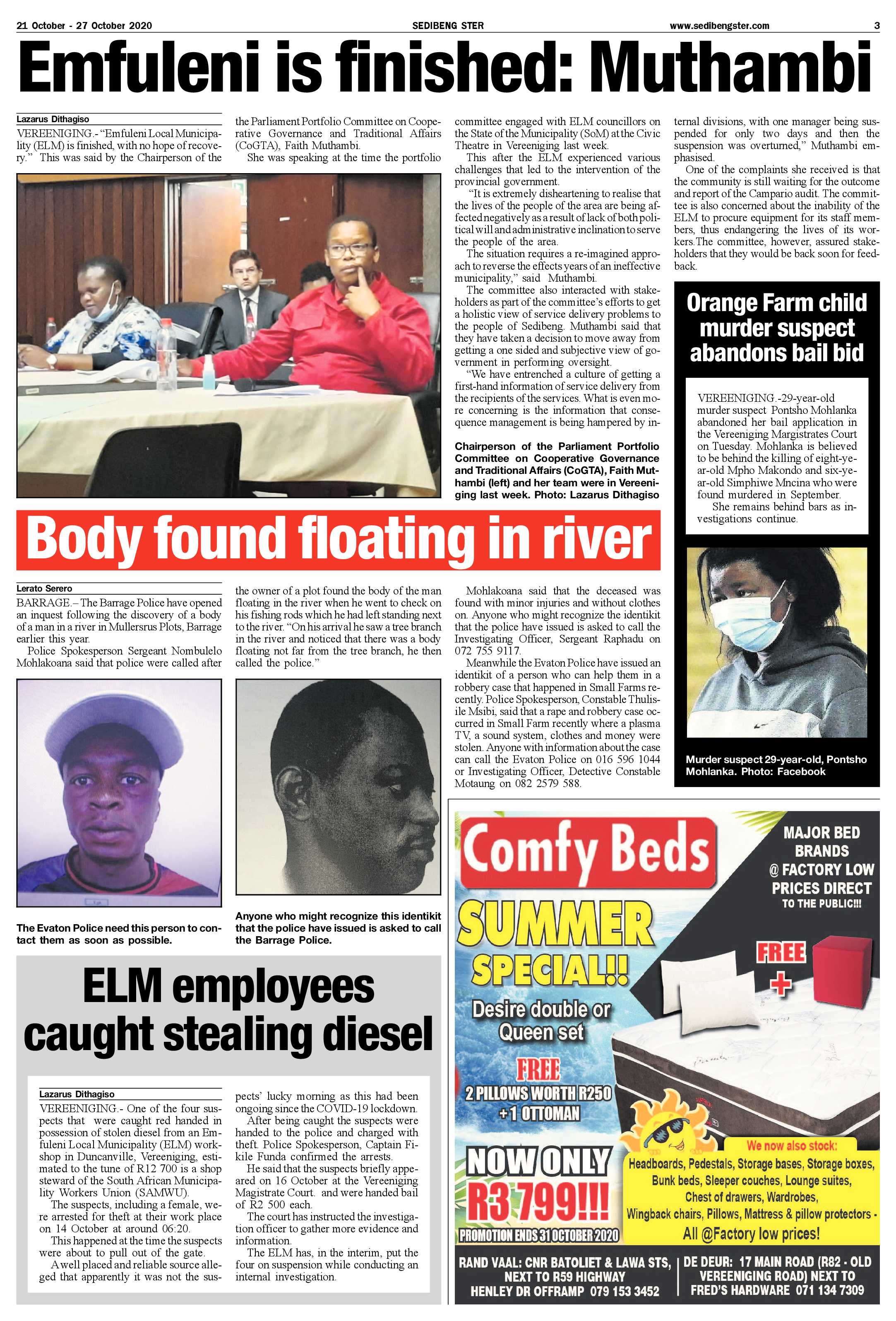 SEDIBENG STER 21 October – 27 October 2020 page 3