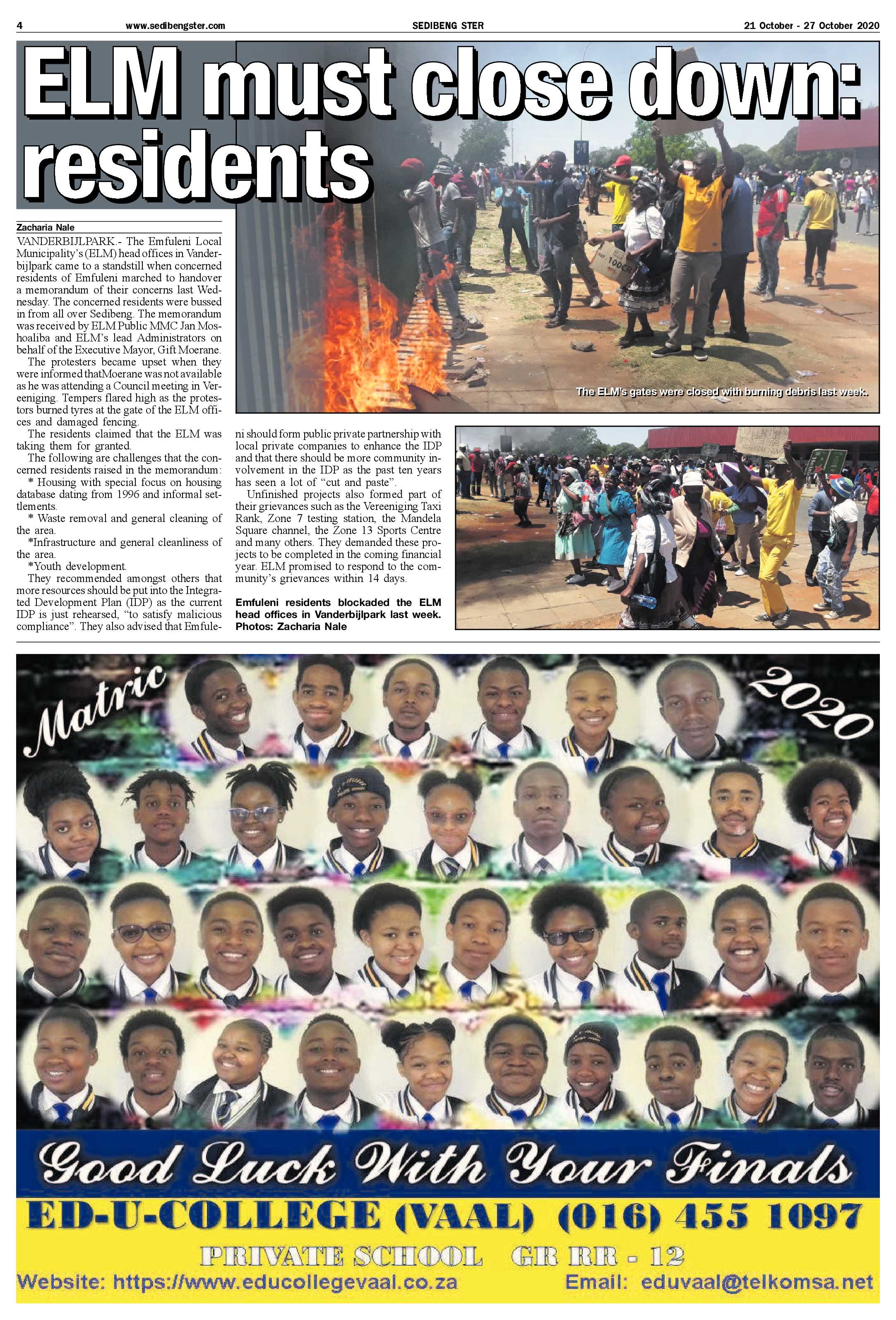 SEDIBENG STER 21 October – 27 October 2020 page 4
