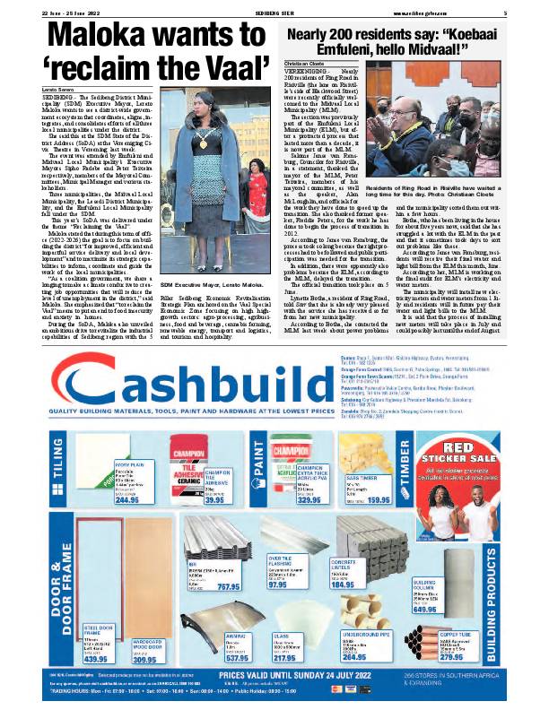 SEDIBENG STER 22 June – 28 June 2022 page 10