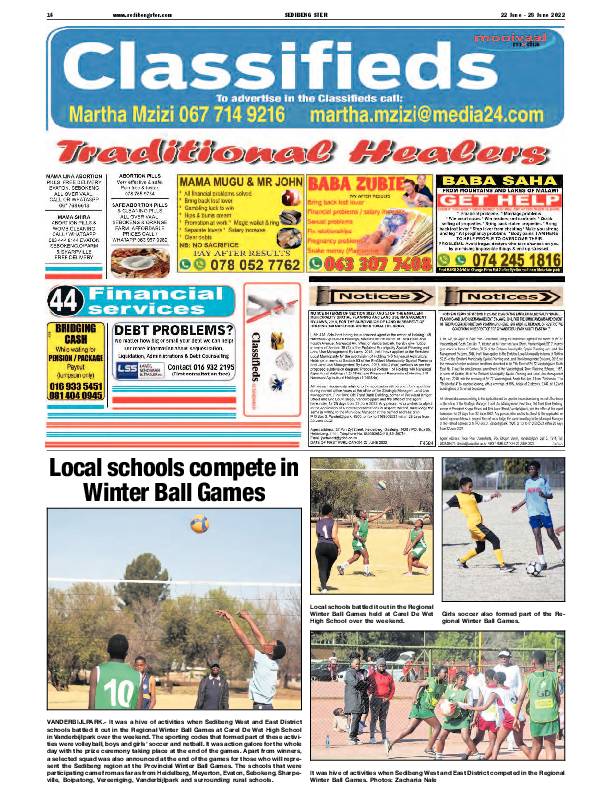 SEDIBENG STER 22 June – 28 June 2022 page 14
