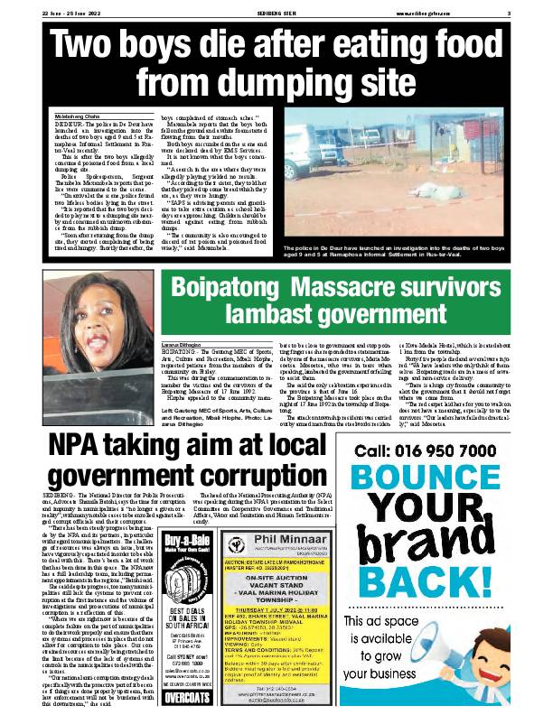 SEDIBENG STER 22 June – 28 June 2022 page 3