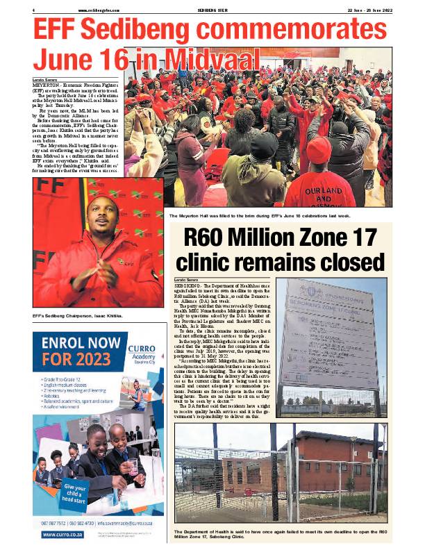 SEDIBENG STER 22 June – 28 June 2022 page 4