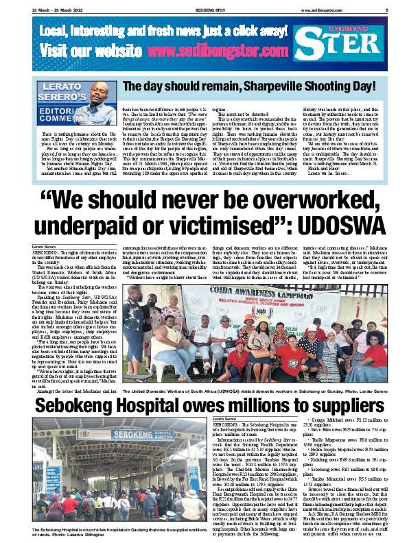 SEDIBENG STER 23 March – 29 March 2022 page 5