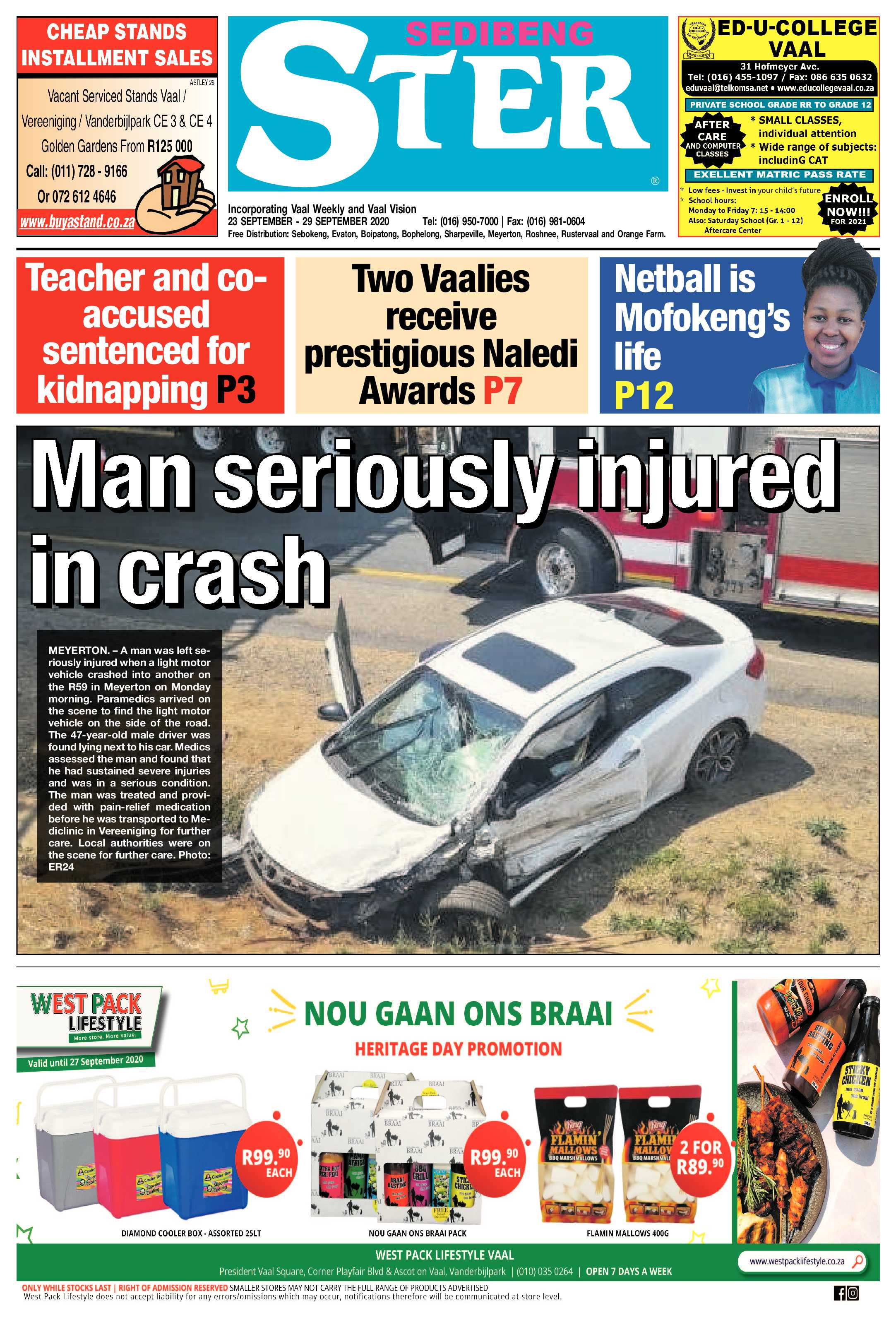 SEDIBENG STER 23 September – 29 September 2020 page 1