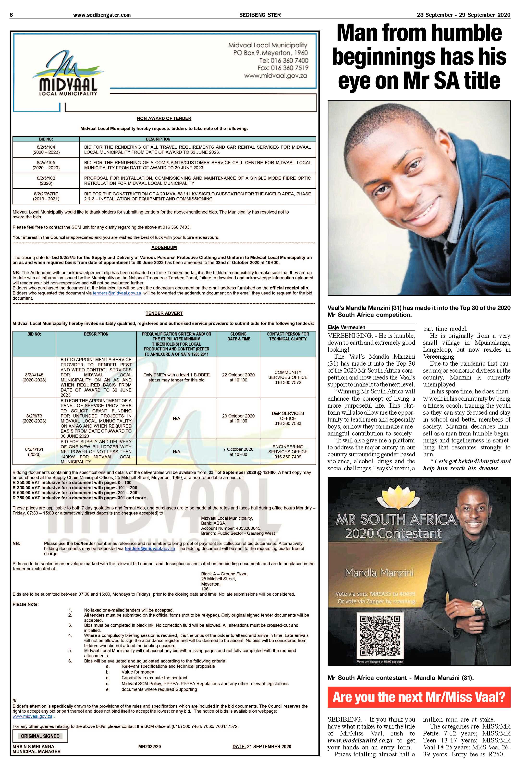 SEDIBENG STER 23 September – 29 September 2020 page 6