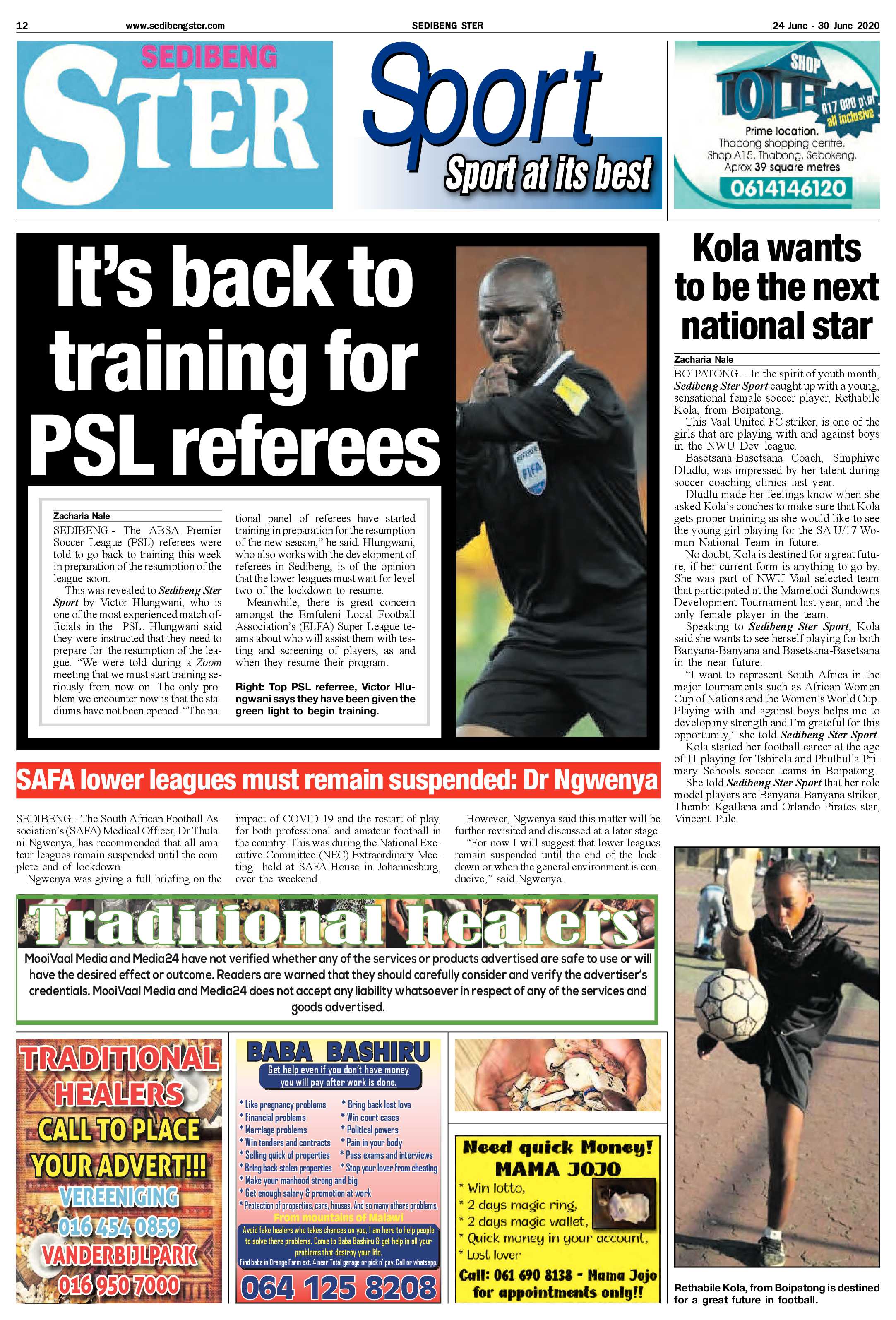 SEDIBENG STER 24 JUNE – 30 JUNE 2020 page 12
