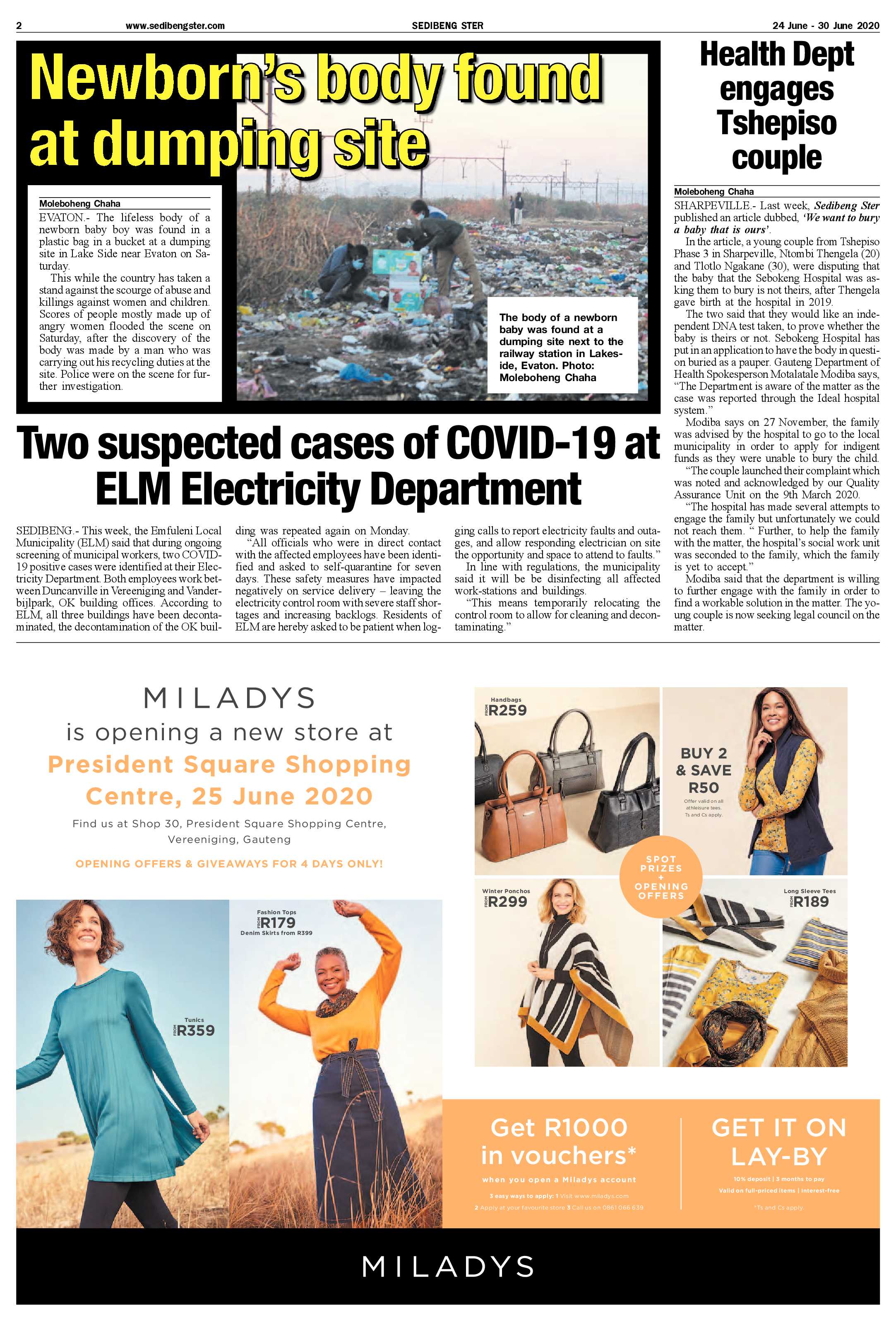SEDIBENG STER 24 JUNE – 30 JUNE 2020 page 2