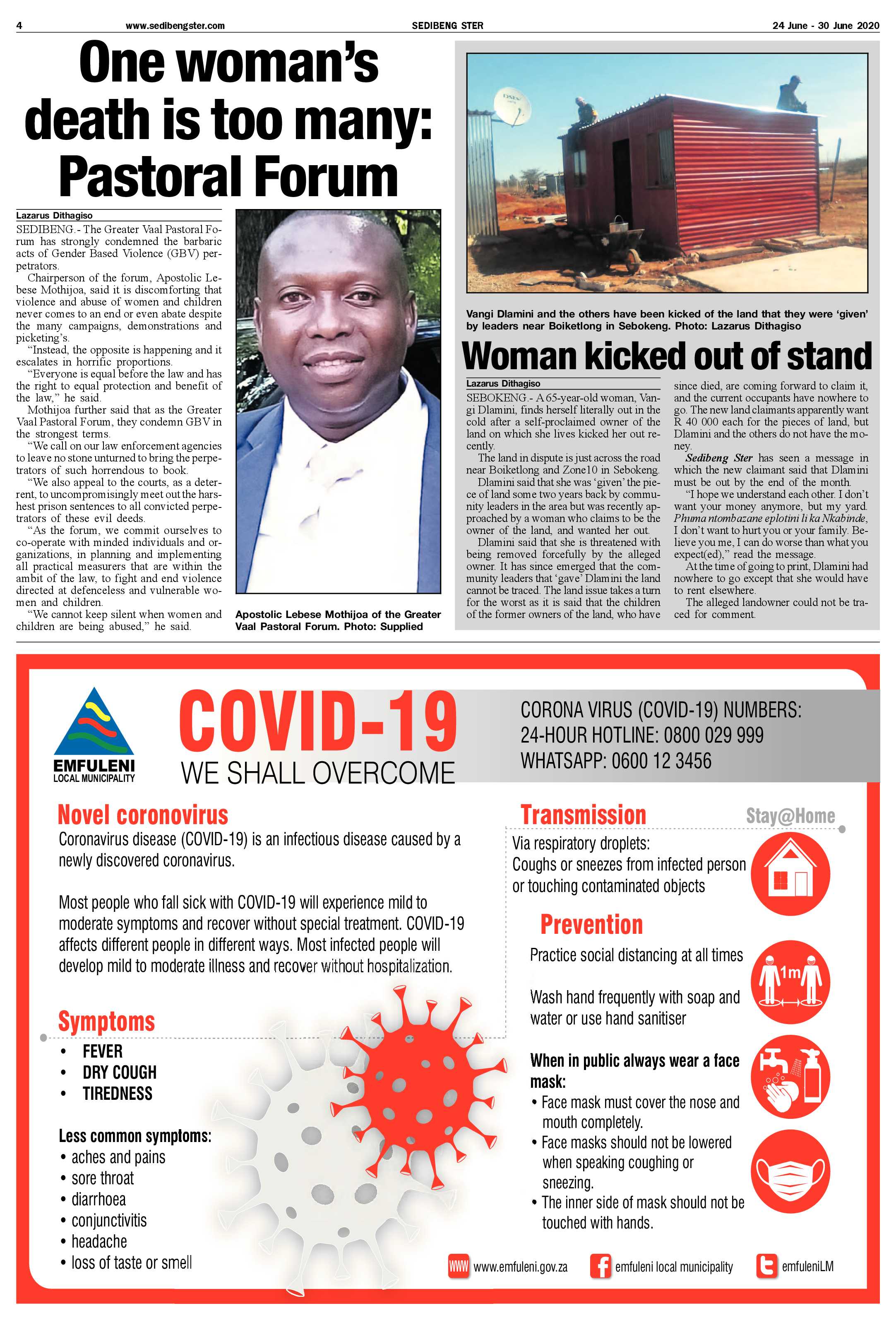 SEDIBENG STER 24 JUNE – 30 JUNE 2020 page 4