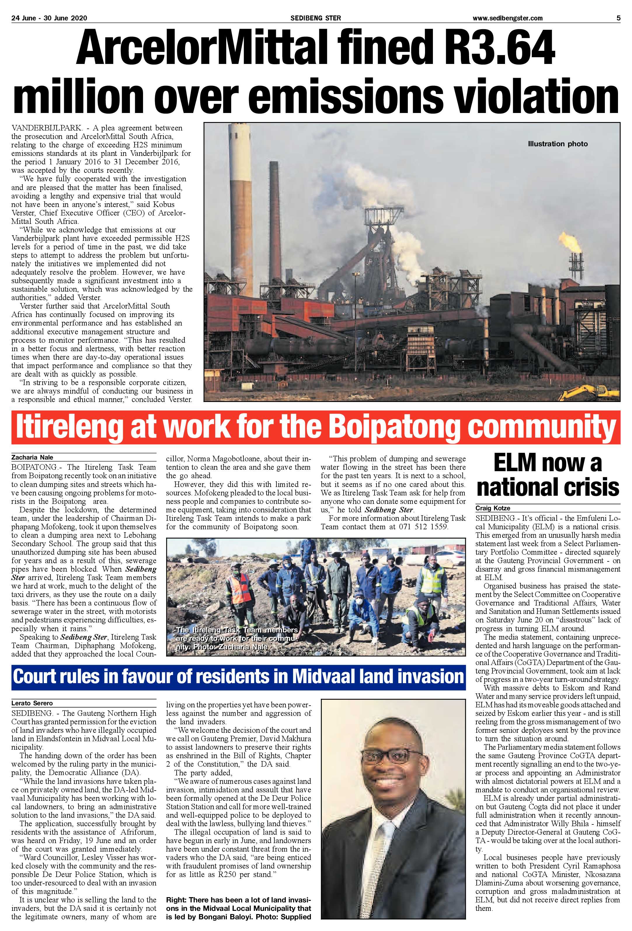 SEDIBENG STER 24 JUNE – 30 JUNE 2020 page 5