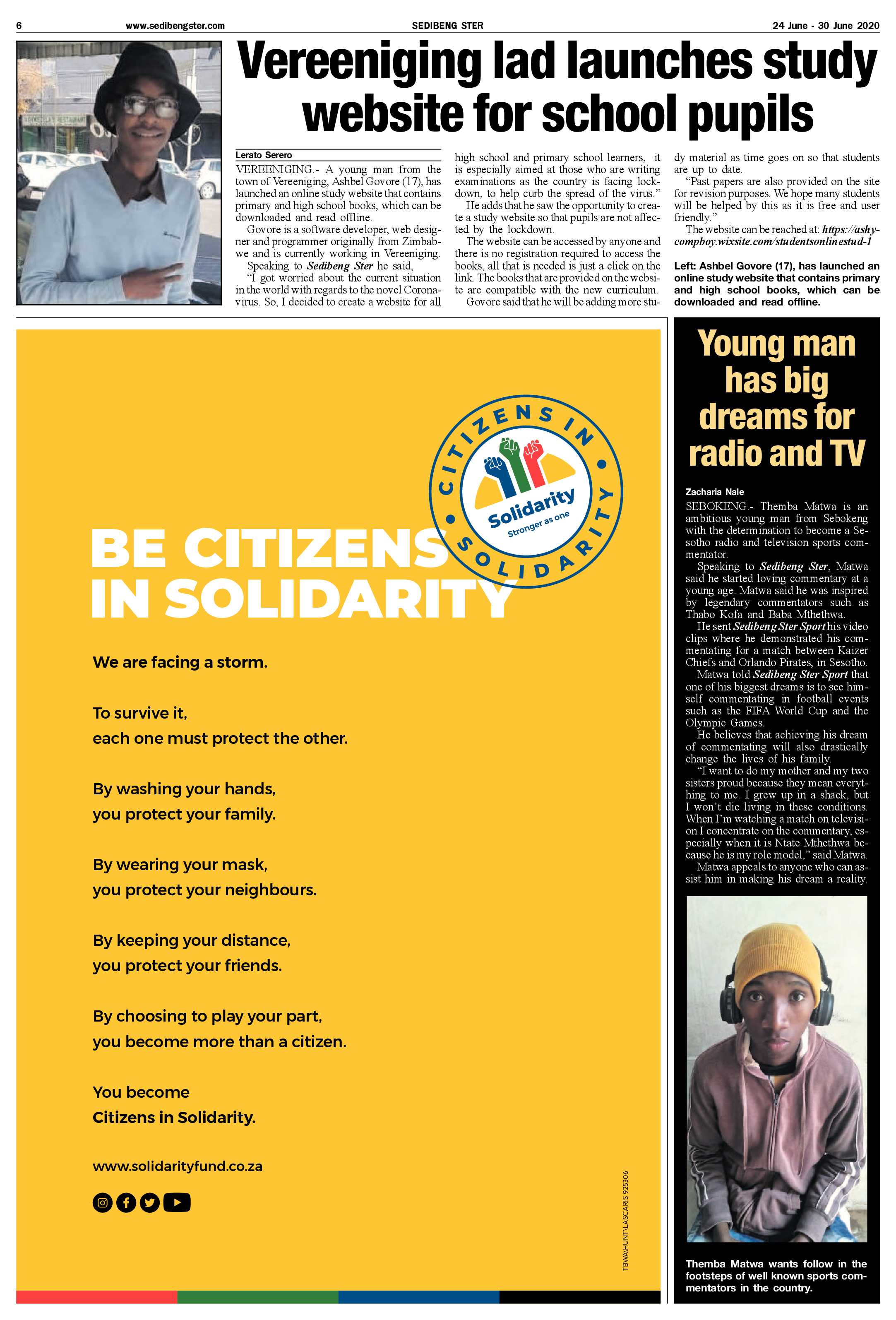 SEDIBENG STER 24 JUNE – 30 JUNE 2020 page 6