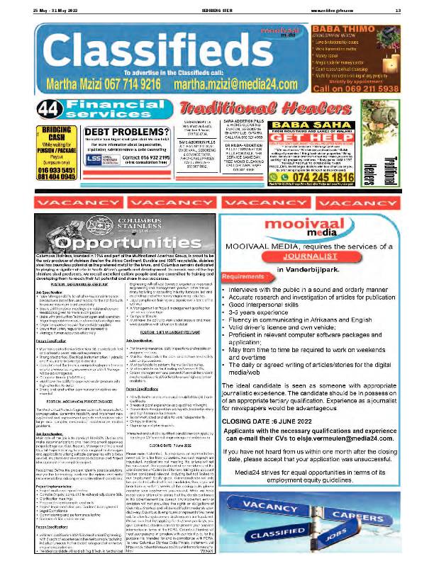 SEDIBENG STER 25 May – 31 May 2022 page 16