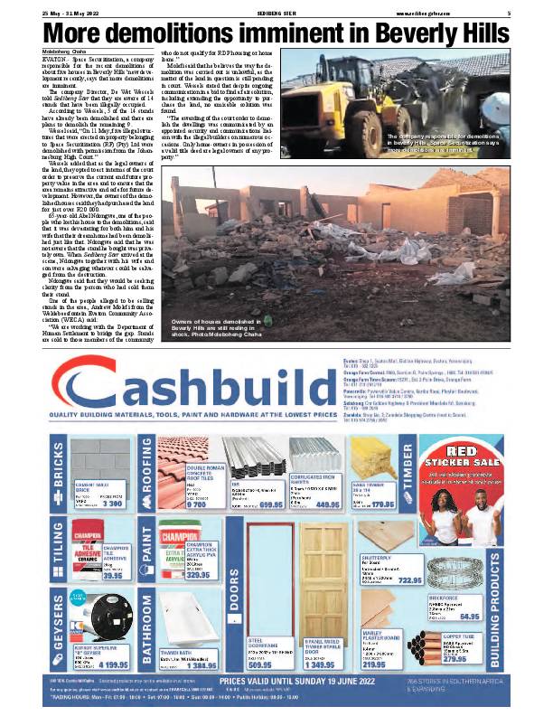 SEDIBENG STER 25 May – 31 May 2022 page 5