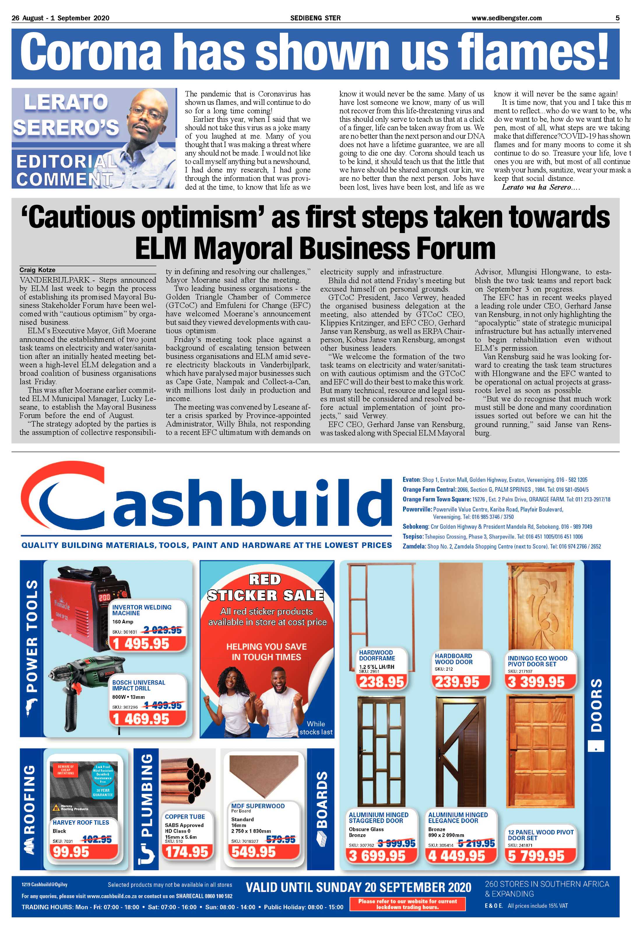 SEDIBENG STER 26 August – 1 September 2020 page 5
