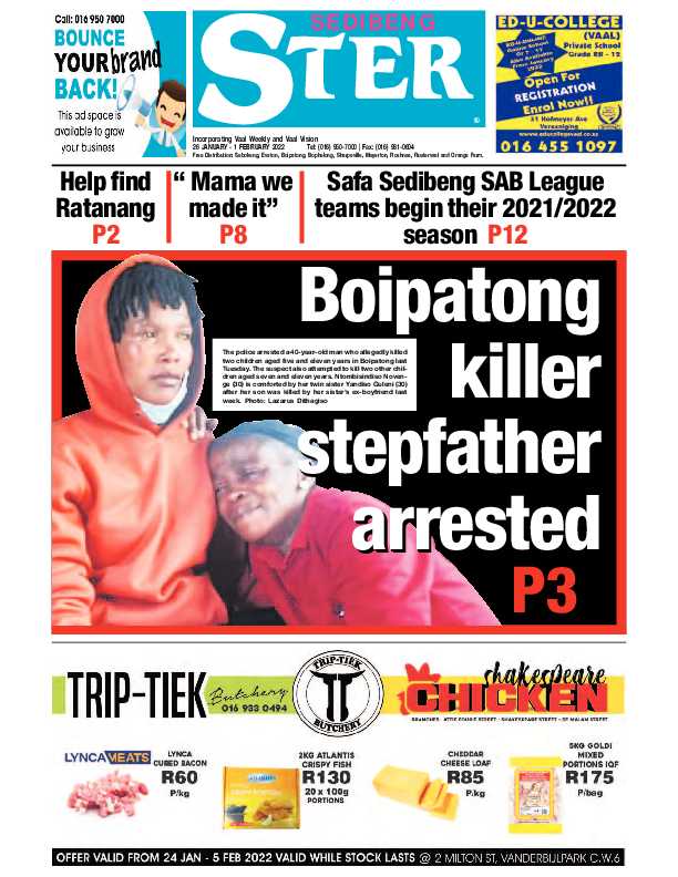 SEDIBENG STER 26 January – 1 February 2022 page 1