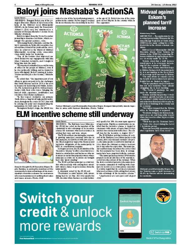 SEDIBENG STER 26 January – 1 February 2022 page 4