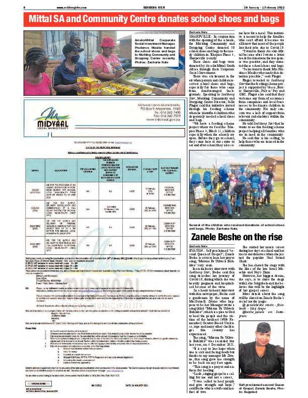 SEDIBENG STER 26 January – 1 February 2022 page 6