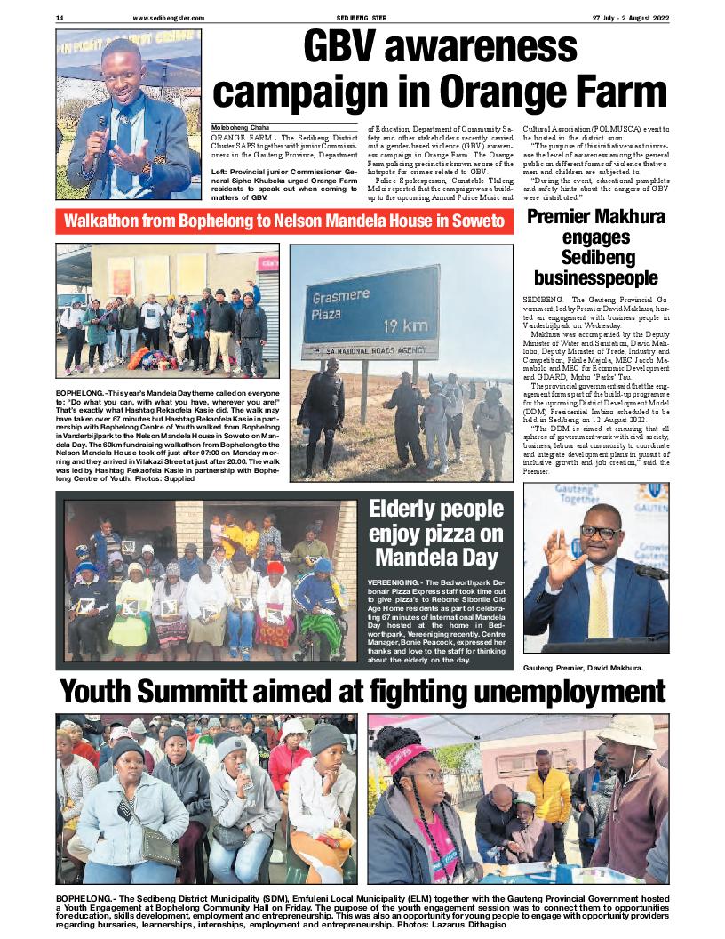 SEDIBENG STER 27 July – 2 August 2022 page 14