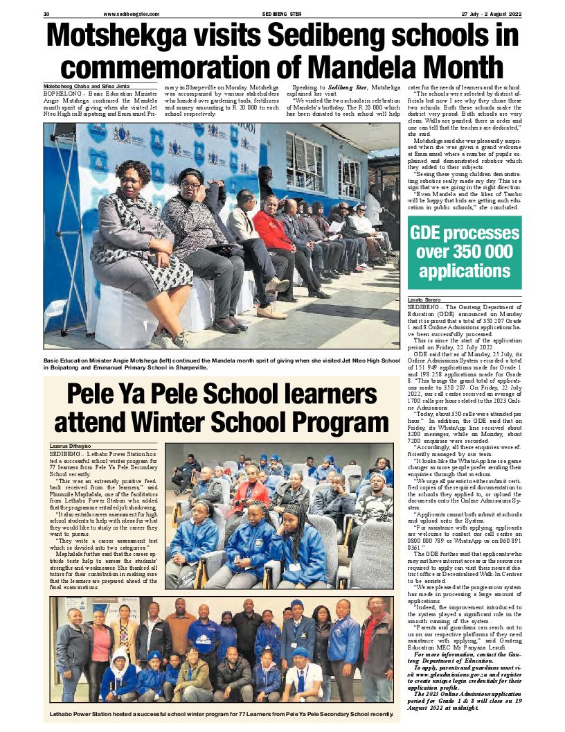 SEDIBENG STER 27 July – 2 August 2022 page 15
