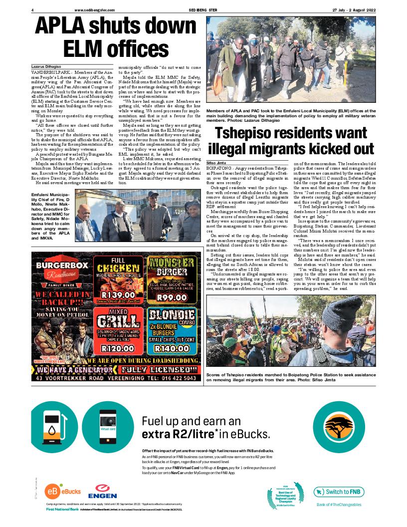 SEDIBENG STER 27 July – 2 August 2022 page 4