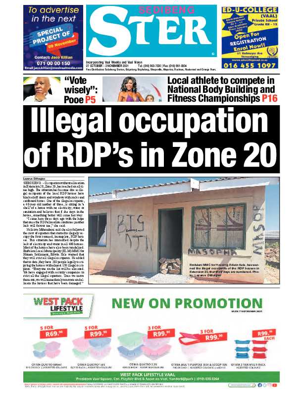 SEDIBENG STER 27 October – 2 November 2021 page 1