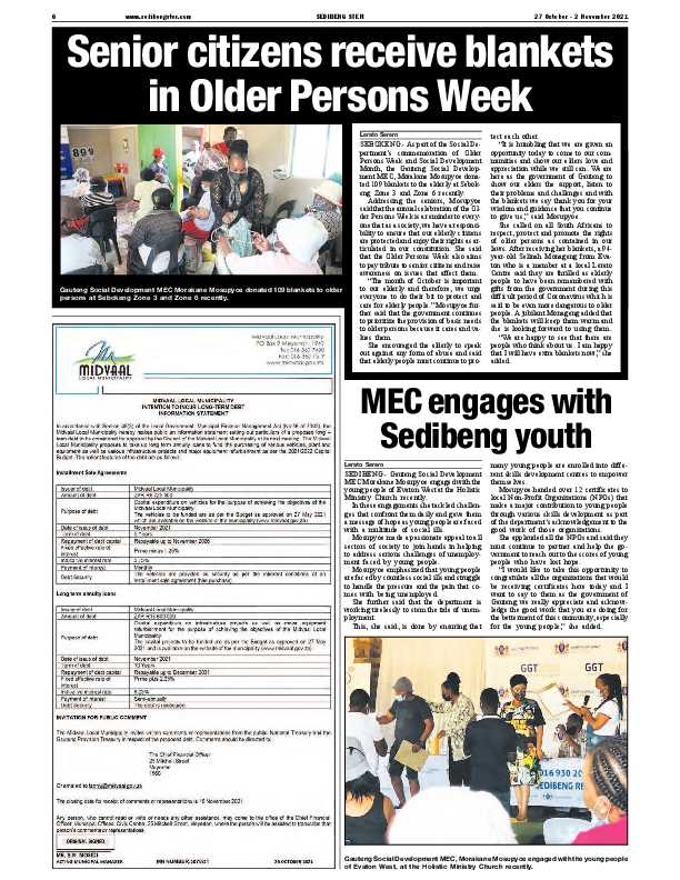 SEDIBENG STER 27 October – 2 November 2021 page 6