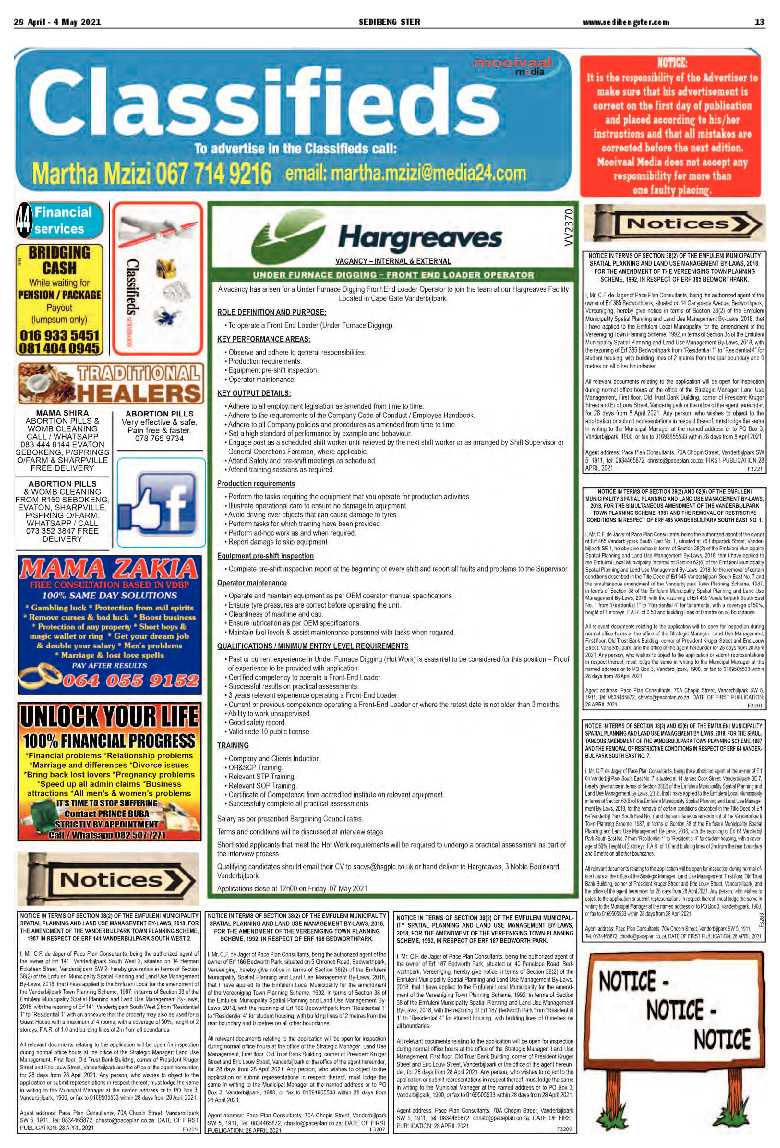 SEDIBENG STER 28 April – 4 May 2021 page 13