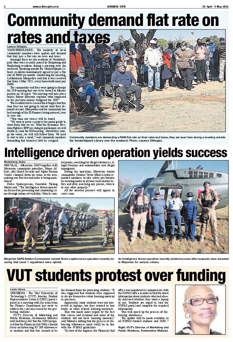 SEDIBENG STER 28 April – 4 May 2021 page 2