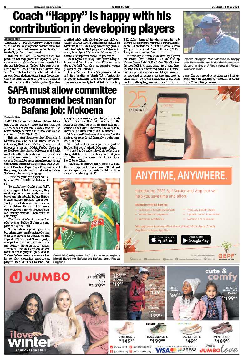 SEDIBENG STER 28 April – 4 May 2021 page 8