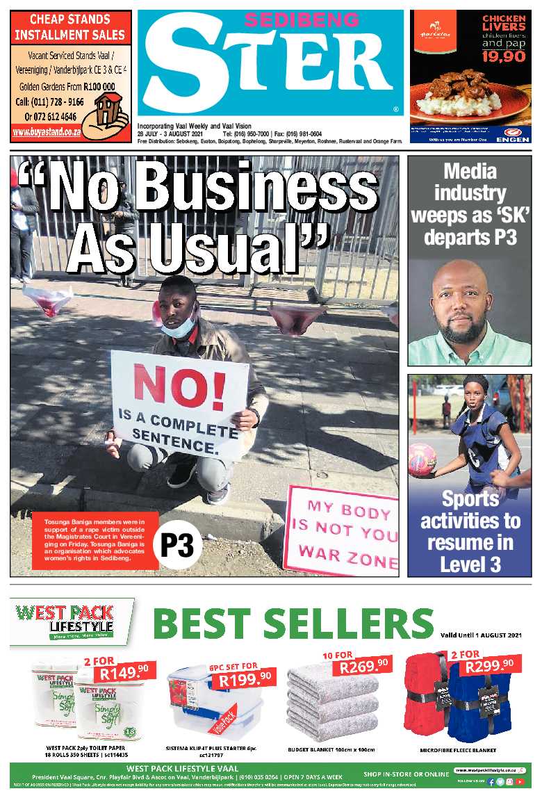 SEDIBENG STER 28 July – 3 August 2021 page 1