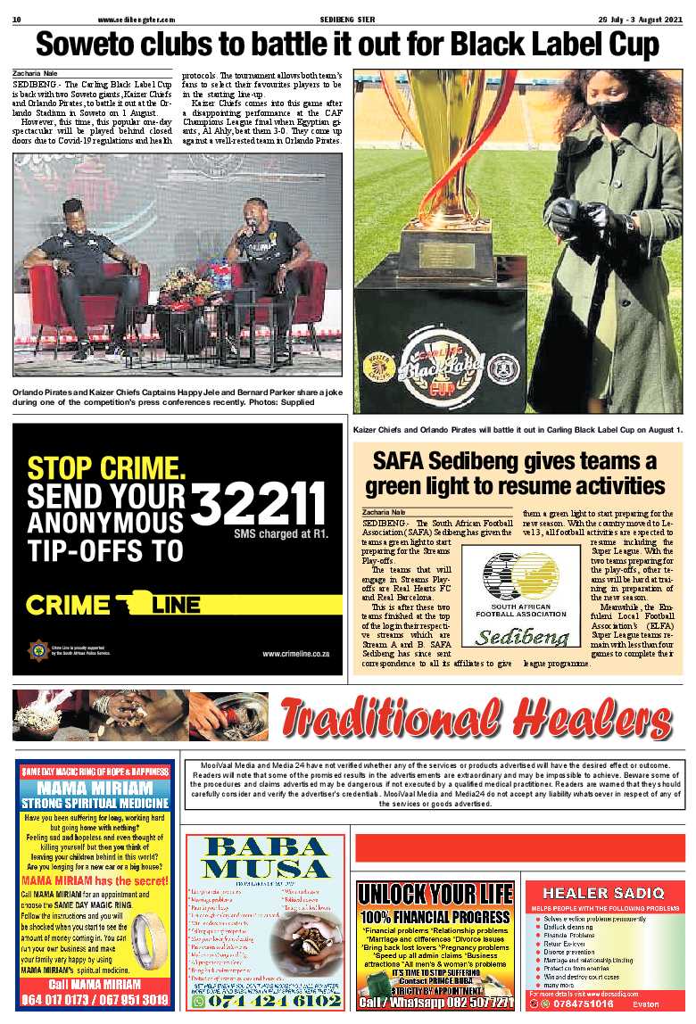 SEDIBENG STER 28 July – 3 August 2021 page 10