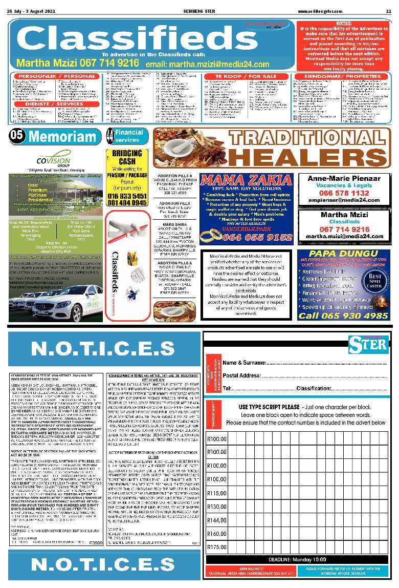 SEDIBENG STER 28 July – 3 August 2021 page 11