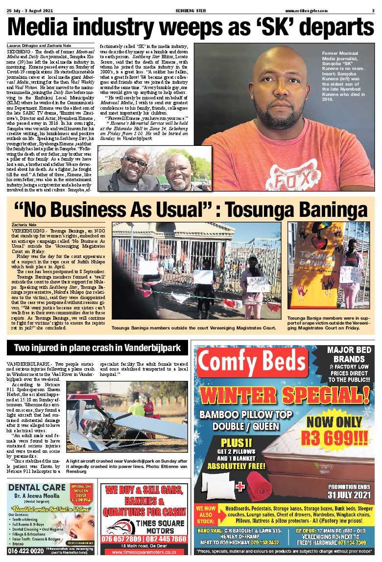 SEDIBENG STER 28 July – 3 August 2021 page 3
