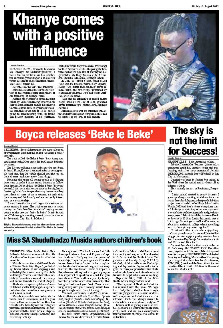 SEDIBENG STER 28 July – 3 August 2021 page 6