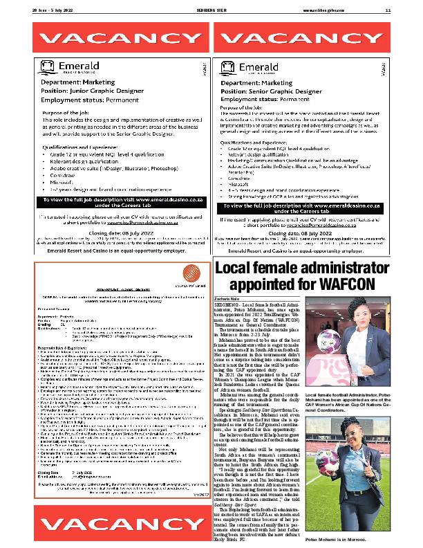 SEDIBENG STER 29 June – 5 July 2022 page 11